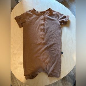 Rags to raches jumpsuit romper shortie rolled sleeves